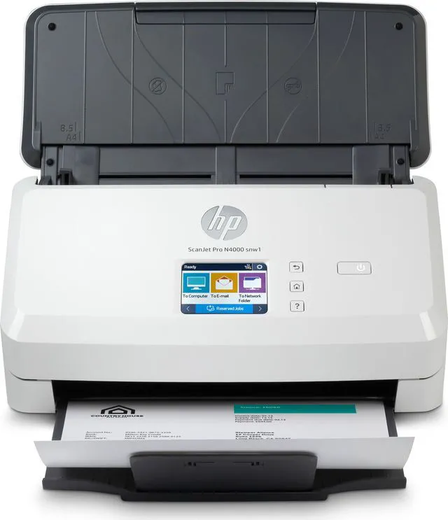 Main image of HP ScanJet Pro N4000 snw1 6FW08A Up to 600 dpi Sheet Fed Sheet-feed Scanner