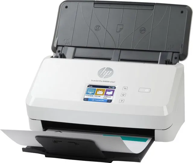 Alt view image 2 of 11 - HP ScanJet Pro N4000 snw1 6FW08A Up to 600 dpi Sheet Fed Sheet-feed Scanner