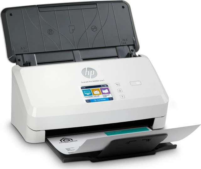 Alt view image 3 of 11 - HP ScanJet Pro N4000 snw1 6FW08A Up to 600 dpi Sheet Fed Sheet-feed Scanner