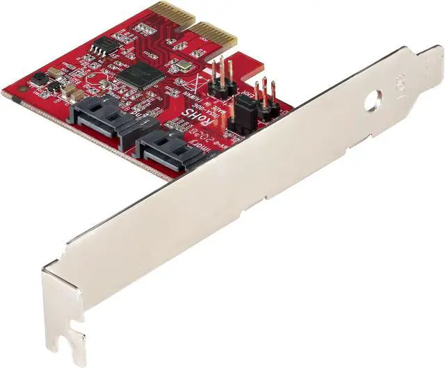 Alt view image 2 of 4 - StarTech 2P6GR-PCIE-SATA-CARD SATA PCIe Card, 2 Port PCIe SATA Expansion Card, 6Gbps SATA, PCI Express to SATA Adapter, SATA RAID, PCIe to SATA Converter