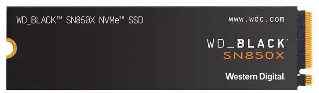 Main image of WD_BLACK SN850X NVMe SSD WDBB9G0010BNC - SSD - 1 TB - internal - M.2 2280 - PCIe 4.0 (NVMe) - black