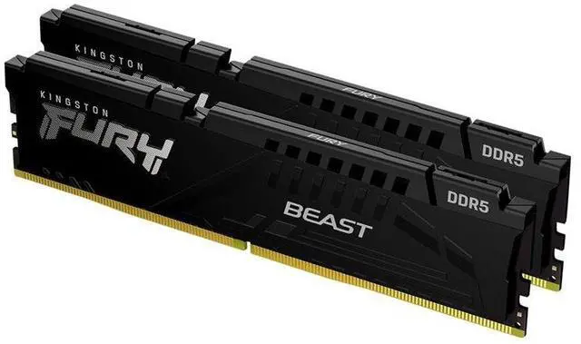 Alt view image 5 of 19 - Kingston FURY Beast 64GB (2 x 32GB) 288-Pin PC RAM DDR5 5200 (PC5 41600) Memory (Desktop Memory) Model KF552C40BBK2-64