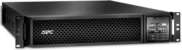Alt view image 4 of 7 - APC Smart-UPS SRT 3000VA RM - UPS (rack-mountable / external) - AC 220/230/240 V - 2700 Watt - 3000 VA Lead Acid - RS-232, USB - output connectors: 10 - 2U - black - with APC UPS Network Management Ca