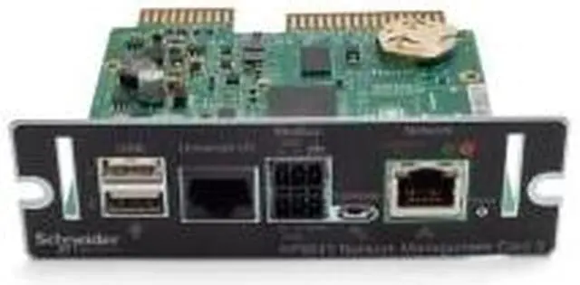 Alt view image 14 of 14 - Schneider Electric Network Management Card 3 with Environmental Monitoring and Modbus - Remote management adapter - Smar