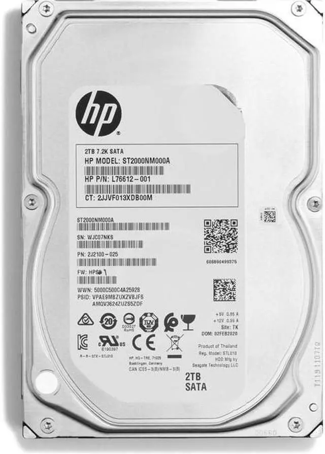 Main image of HP 2TB 7200RPM SATA 3.5IN ENTERPRISE