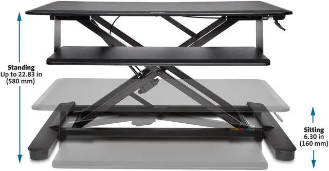 Alt view image 14 of 15 - Kensington K52804WW SmartFit Sit/Stand Desk