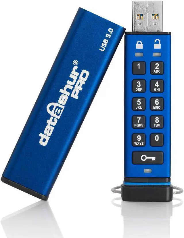 Alt view image 8 of 11 - iStorage datAshur Pro 32GB USB Flash Drive 256bit AES Encryption IS-FL-DA3-256-32