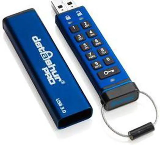 Alt view image 7 of 9 - iStorage datAshur PRO 128GB Secure flash drive - FIPS 140-2 Level 3 Certified - Password protected, dust and water resistant, portable, military grade hardware encryption. USB 3.0 IS-FL-DA3-256-128