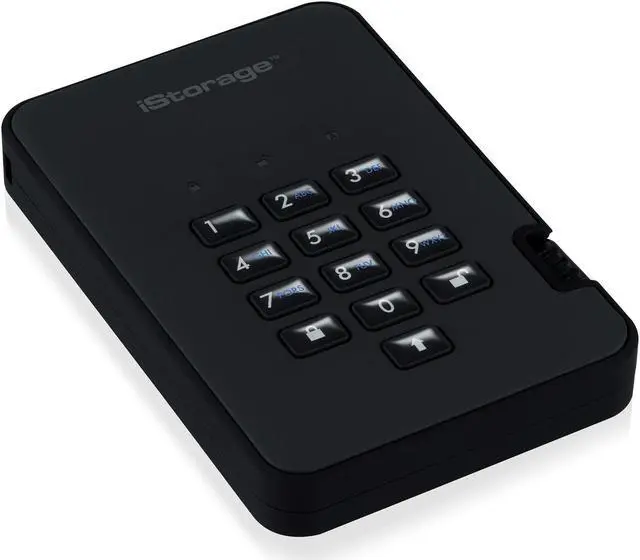 Alt view image 11 of 11 - iStorage diskAshur2 SSD 512GB Black - Secure portable solid state drive - Password protected, dust and water resistant, portable, military grade hardware encryption USB 3.2 IS-DA2-256-SSD-512-B