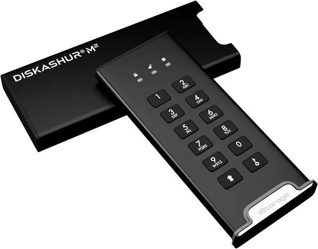 Alt view image 11 of 13 - iStorage diskAshur M2 500GB - PIN authenticated, hardware encrypted USB 3.2 portable SSD. Ultra-fast, FIPS compliant, Rugged & Portable (IS-DAM2-256-500)