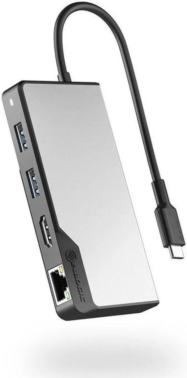 Alt view image 2 of 5 - ALOGIC UCFUPRGEV2-SGR USB-C Fusion ALPHA 5-in-1 Hub V2