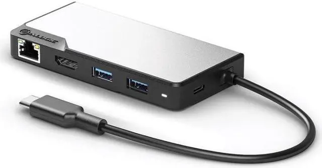 Alt view image 4 of 5 - ALOGIC UCFUPRGEV2-SGR USB-C Fusion ALPHA 5-in-1 Hub V2