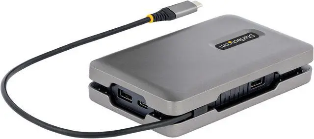 Alt view image 3 of 15 - StarTech USB-C Multiport Adapter Dual Monitor Docking Station DKM31C3HVCPD