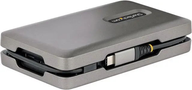 Alt view image 5 of 15 - StarTech USB-C Multiport Adapter Dual Monitor Docking Station DKM31C3HVCPD
