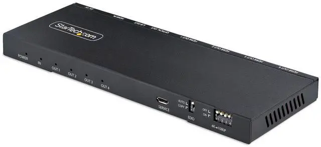 Alt view image 2 of 6 - StarTech 4-Port HDMI Splitter 4K 60Hz HDMI 2.0 HDMISPLITTER44K60S