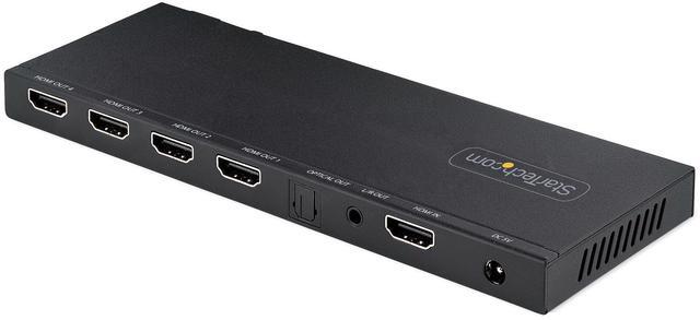Alt view image 3 of 6 - StarTech 4-Port HDMI Splitter 4K 60Hz HDMI 2.0 HDMISPLITTER44K60S
