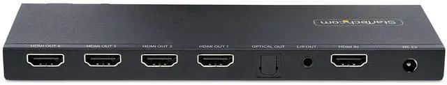 Alt view image 5 of 6 - StarTech 4-Port HDMI Splitter 4K 60Hz HDMI 2.0 HDMISPLITTER44K60S
