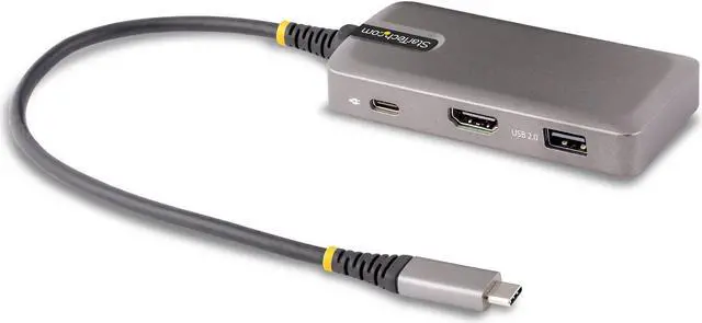 Alt view image 3 of 5 - StarTech USB-C Multiport Adapter 100W PD Pass-Through 104BUSBCMULTIPORT