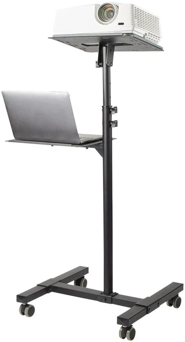Alt view image 3 of 6 - StarTech Mobile Projector and Laptop Stand/Cart Heavy Duty ADJPROJCA