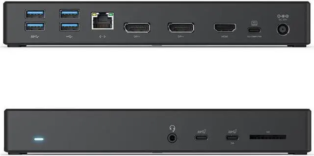Alt view image 7 of 16 - alogic ma3-triple display docking station, usb-c dock with 100w pd (laptop charging), 2xdisplayport, hdmi, 2xusb-c 3.1 gen 2,2xusb-a 3.1 gen1,2xusb-a 2.0,audio jack,ethernet,sd card reader.
