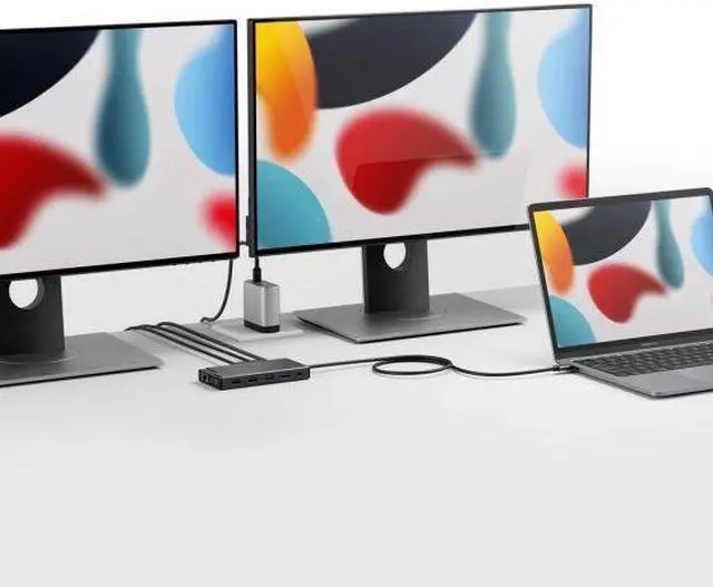 Alt view image 6 of 7 - Alogic USB-C 12-in-1 Dual Display Mini Dock MV2 DUCDMV2
