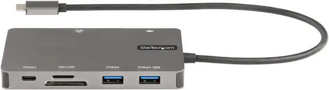 Alt view image 13 of 14 - StarTech USB C Multiport Adapter HDMI VGA USB A USB C Ports 100W PD DKT30CHVSDPD