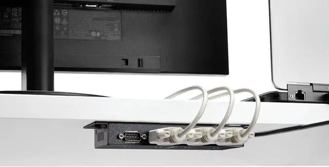 Alt view image 5 of 6 - StarTech.com 4 Port USB to Serial RS232 Adapter - Wall Mount - Din Rail - COM Port Retention - FTDI USB to DB9 RS232 Hub