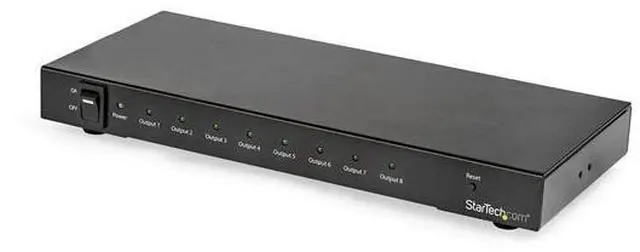 Alt view image 2 of 11 - StarTech.com ST128HD20 4K 60hz HDMI Splitter - 8 Port - HDR Support - 7.1 Surround Sound Audio - HDMI Distribution Amplifier - HDMI 2.0 Splitter