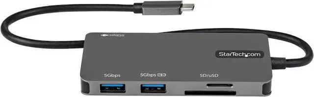 Alt view image 4 of 5 - StarTech USB C Multiport Adapter USB-C to 4K HDMI 100W Passthrough DKT30CHSDPD
