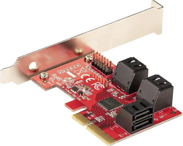 Alt view image 4 of 5 - StarTech.com 6P6G-PCIE-SATA-CARD 6 Port PCIe SATA Expansion Card
