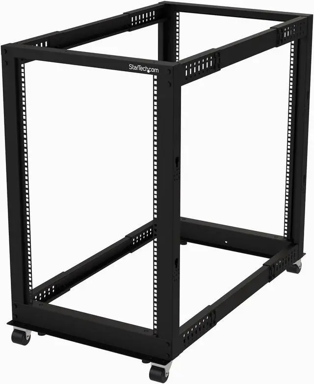 Alt view image 2 of 7 - StarTech 18U Open Frame Rack 4 Post 22 to 40" 4POSTRACK18U