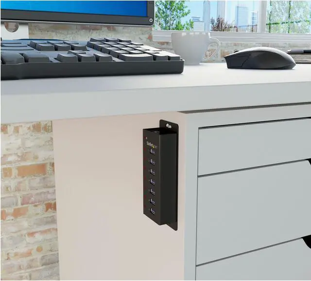 Alt view image 4 of 4 - StarTech.com 7 Port USB 3.0 Hub (5 Gbps) - Metal Enclosure - Desktop or Wall Mountable - Rugged & industrial Powered USB