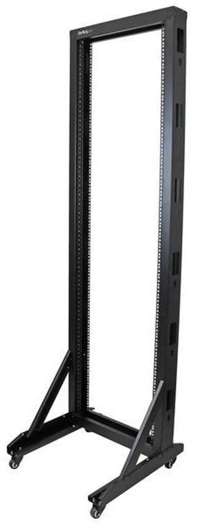 Alt view image 3 of 5 - StarTech.com 2-Post Server Rack with Sturdy Steel Construction and Casters - 42U