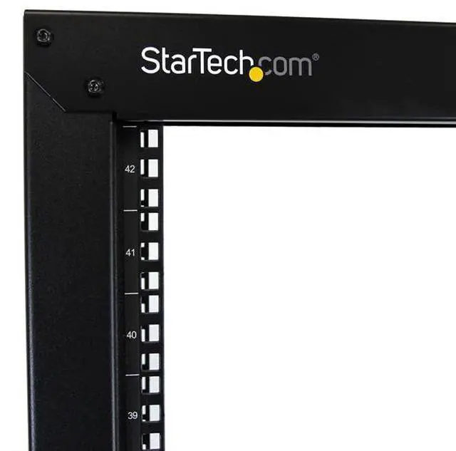 Alt view image 4 of 5 - StarTech.com 2-Post Server Rack with Sturdy Steel Construction and Casters - 42U