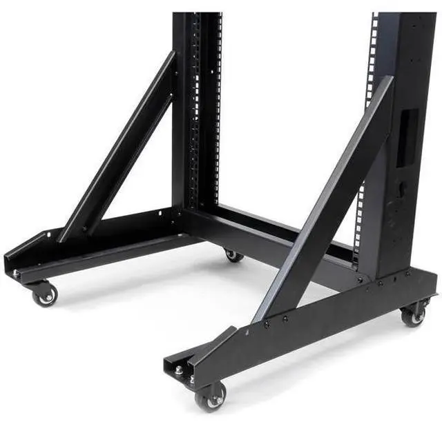 Alt view image 5 of 5 - StarTech.com 2-Post Server Rack with Sturdy Steel Construction and Casters - 42U