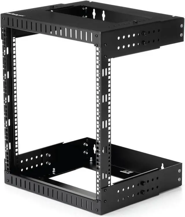 Main image of StarTech.com 12U 19" Wall Mount Network Rack, Adjustable Depth 12-20" 2 Post Open Frame Server Room Rack for AV/Data/ IT