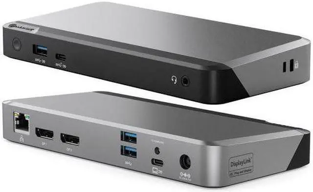 Alt view image 2 of 14 - Alogic DX2 Dual 4K Display Universal Docking Station 100W Power DUPRDX2100