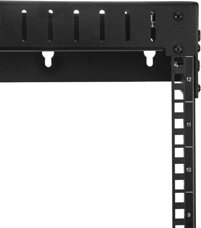 Alt view image 4 of 5 - StarTech.com 12U 19" Wall Mount Network Rack, Adjustable Depth 12-20" 2 Post Open Frame Server Room Rack for AV/Data/ IT