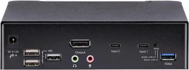 Alt view image 4 of 11 - StarTech USB C KVM Switch 2 Port DisplayPort SV231DPUCA