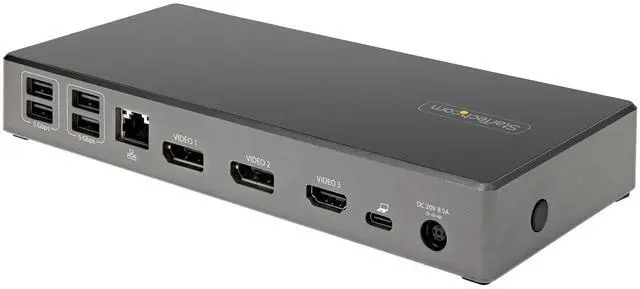 Alt view image 3 of 14 - StarTech USB C Multiport Adapter HDMI VGA USB A USB C Ports 100W PD DKT30CHVSDPD