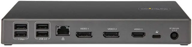 Alt view image 5 of 14 - StarTech USB C Multiport Adapter HDMI VGA USB A USB C Ports 100W PD DKT30CHVSDPD