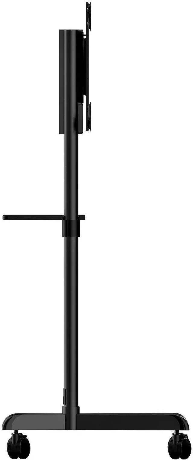 Alt view image 4 of 6 - Mobile TV Cart - Portable Rolling TV Stand for 37-70" VESA Display (154lb/70kg) - TV Stand w/Shelf & Storage Compartment - Rotate/Tilt Display - Universal TV Mount on Wheels (MBLTVSTNDEC)