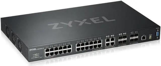 Alt view image 4 of 7 - ZyXEL 28-port GbE L3 Managed Switch with 4 SFP+ Uplink