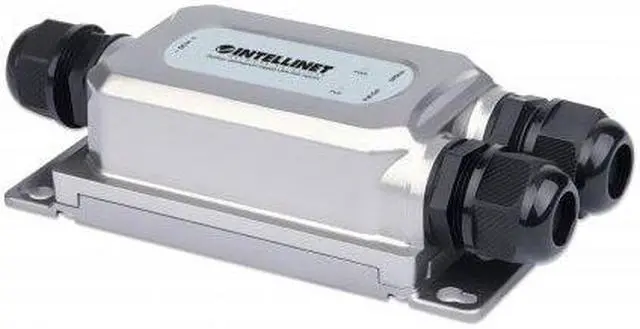 Alt view image 2 of 6 - Intellinet Outdoor Vandalproof Gigabit PoE++ Injector, One 60 W Port, IEEE 802.3bt (4PPoE) Compliant, IP67 Waterproof, IK10 Vandalproof, Metal Housing