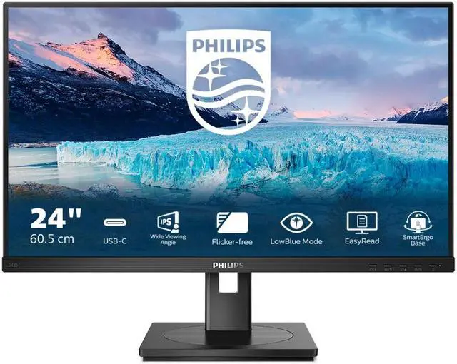 Alt view image 3 of 6 - Philips LED-Display S-line 243S1 - 61 cm (24") - 1920 x 1080 Full HD