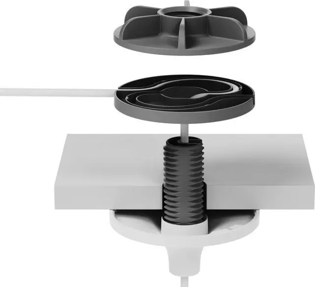 Alt view image 5 of 14 - Logitech Ceiling Mount for Microphone White 952000123