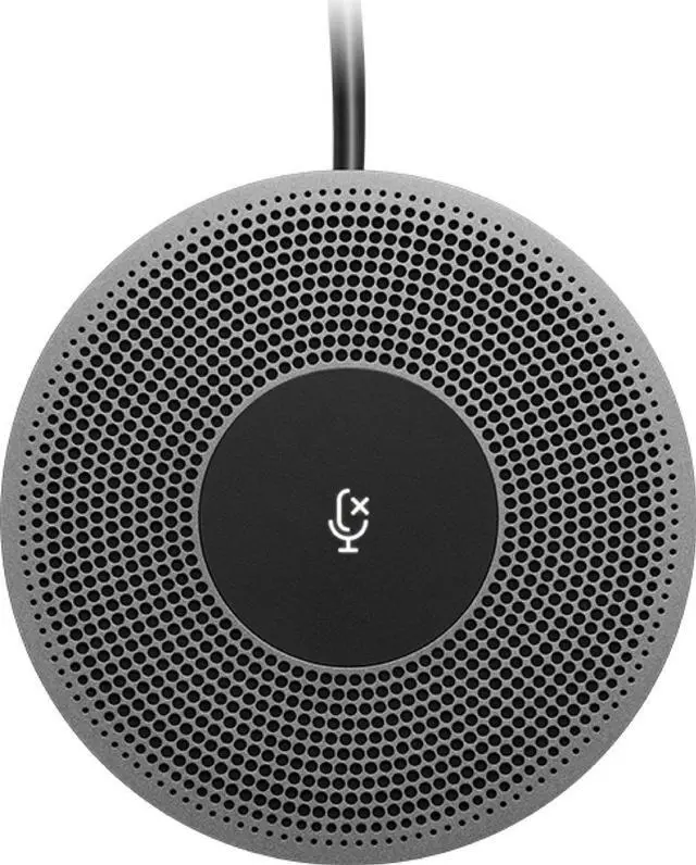 Alt view image 3 of 11 - Logitech Expansion Mic for MeetUp, Plug-and-Play, Indicator Lights, Microphone Type Mono, Wideband, Noise Canceling, PC/Mac/Laptop/Macbook/Tablet - Black