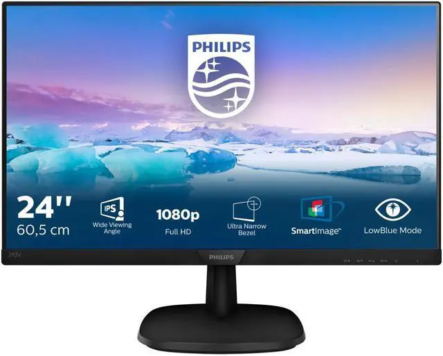 Main image of Philips V-line LED monitor 243V7QDAB - 61 cm (24") - 1920 x 1080 Full HD