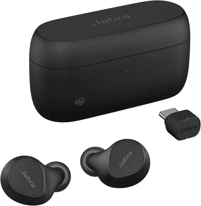 Alt view image 3 of 4 - Jabra Evolve2 Buds MS - True wireless earphones with mic - in-ear - Bluetooth - active noise cancelling - USB-C via Blue