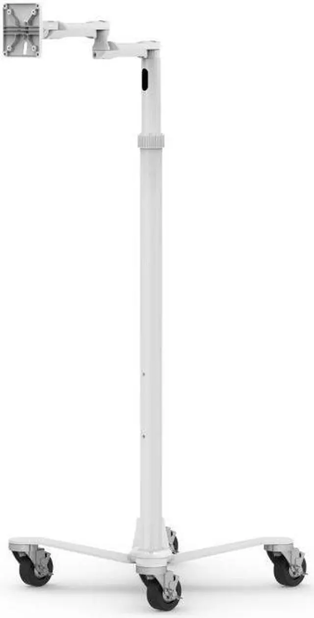 Alt view image 2 of 8 - Compulocks Medical Rolling Cart Extended - VESA Compatible - Cart - for LCD display - medical - white - screen size: up